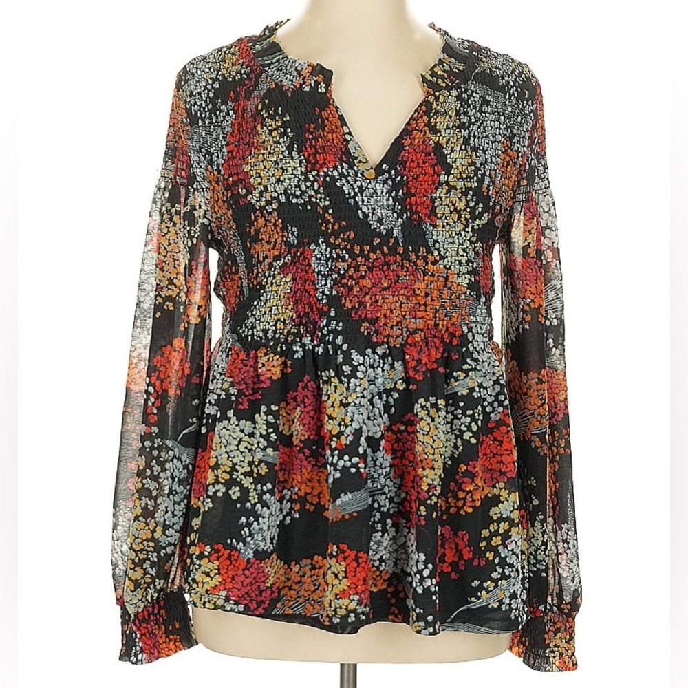 Akemi + Kim Adria Multicolor Floral Blouse Size XL